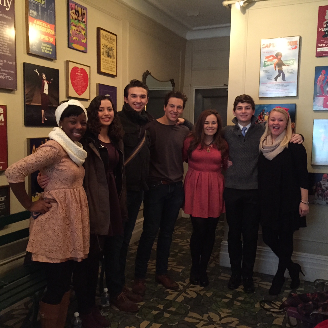 Performing arts seniors Brittany Wallace, Orietta Regalado, Landon Popadic, CJ Biondo, Christina Layton, Greg Umana, and Tylar Kirkpatrick sang for renowned Broadway Casting Director, Kimberly Vahn