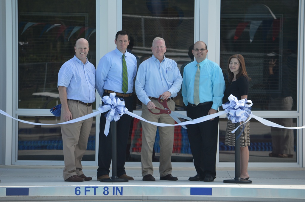 Aquatic Center ribbon cutting