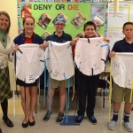 Mrs. Cathe Smythe, Abigail Martin, Olivia Smolchek, Benji Huether, and Chris Erneston