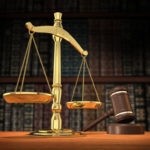 law scales and gavel